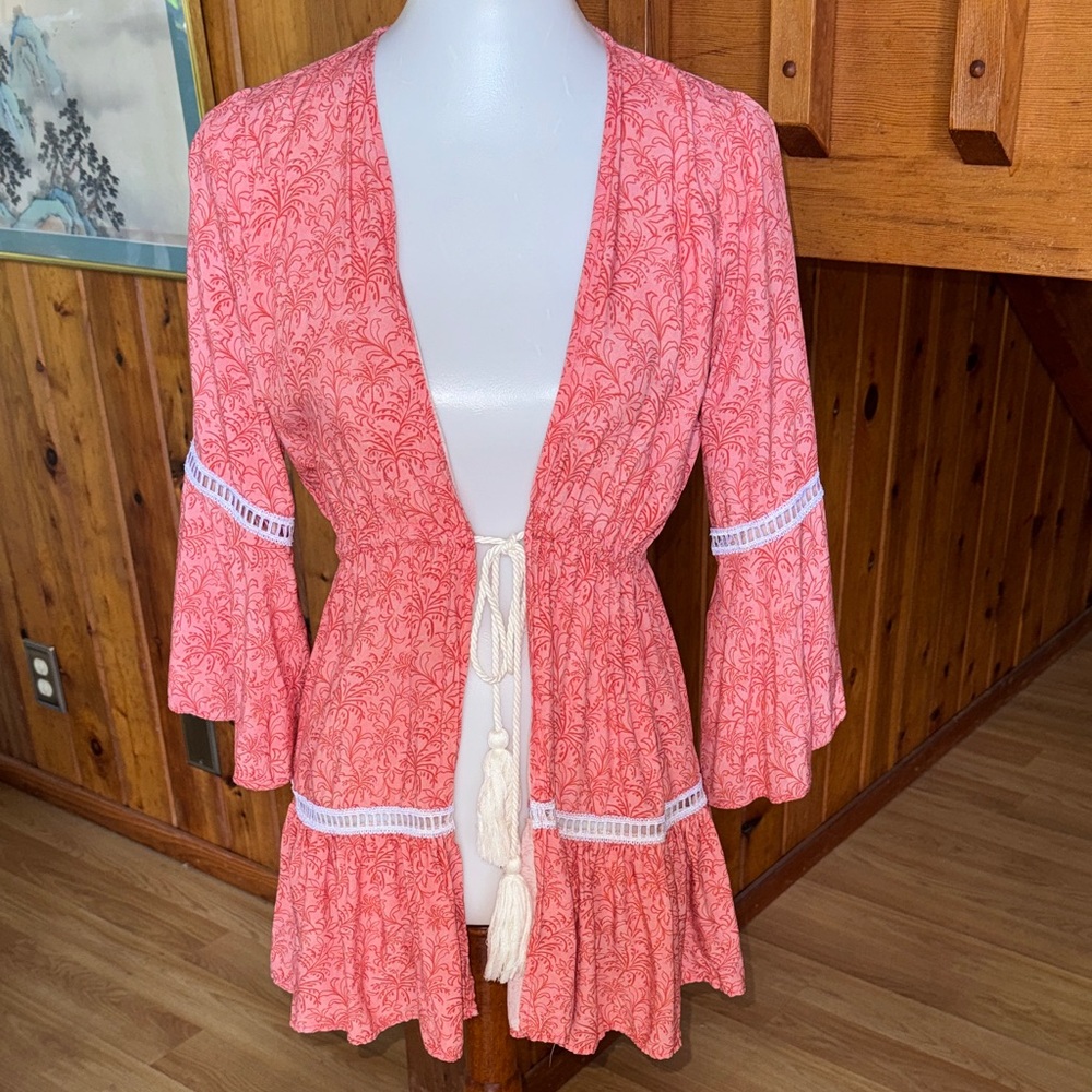 Palmacea Swimwear size Small S Elegant Coral Pink Women's Swim swimsuit Coverup